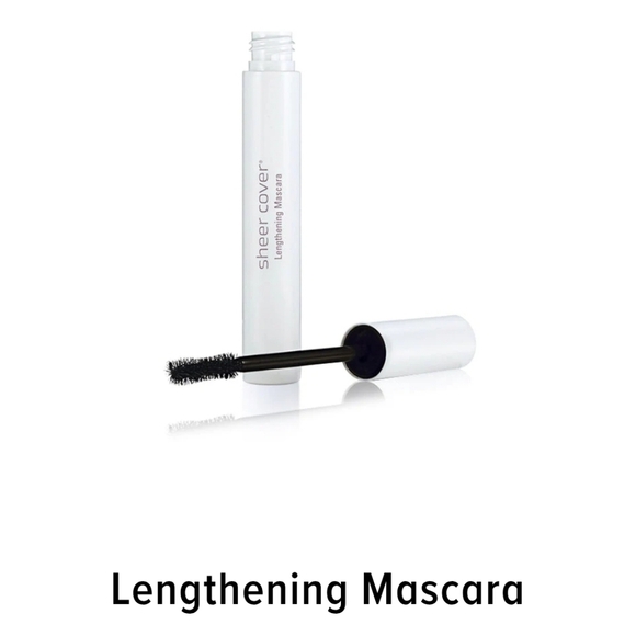 Sheer Cover Black Lengthening Mascara + Lash Extending Fibers Set In Full Size - Picture 4 of 9